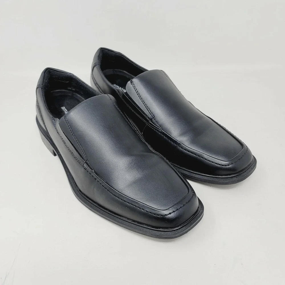 Amazon Essentials Mens Loafers Sz 7.5 M Black Slip On Shoes Shoreham